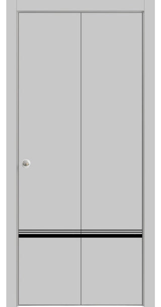 Bi-fold Doors 64 x 80 | Planum 0012 Grey Matte with  | Sturdy Tracks