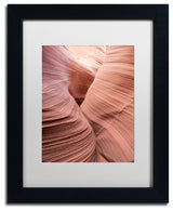 "Spiral V" Matted Framed Canvas Art by Moises Levy