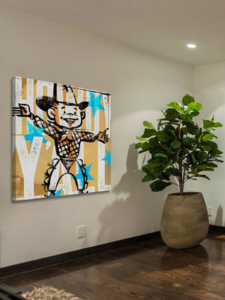 Marmont Hill, "Howdy Yall Boy" by Rick Martin Painting on Wrapped Canvas, 32x32