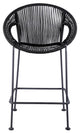 Acapulco 26 Indoor Outdoor Steel Bar Stool with Black Rope