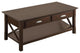 Wood & Birch Veneer Coffee Table, Brown