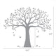 Family Tree Decal, Two Colors, Scheme C, Standard, 107"x90"