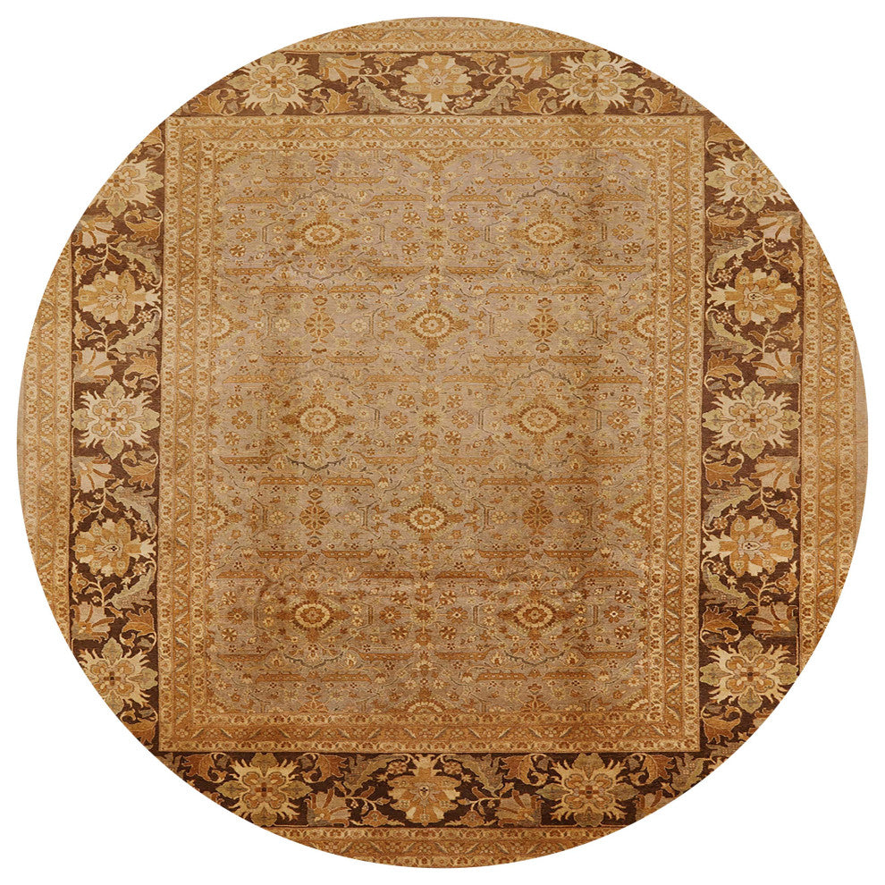 Ahgly Company Indoor Round Mid-Century Modern Area Rugs, 8' Round