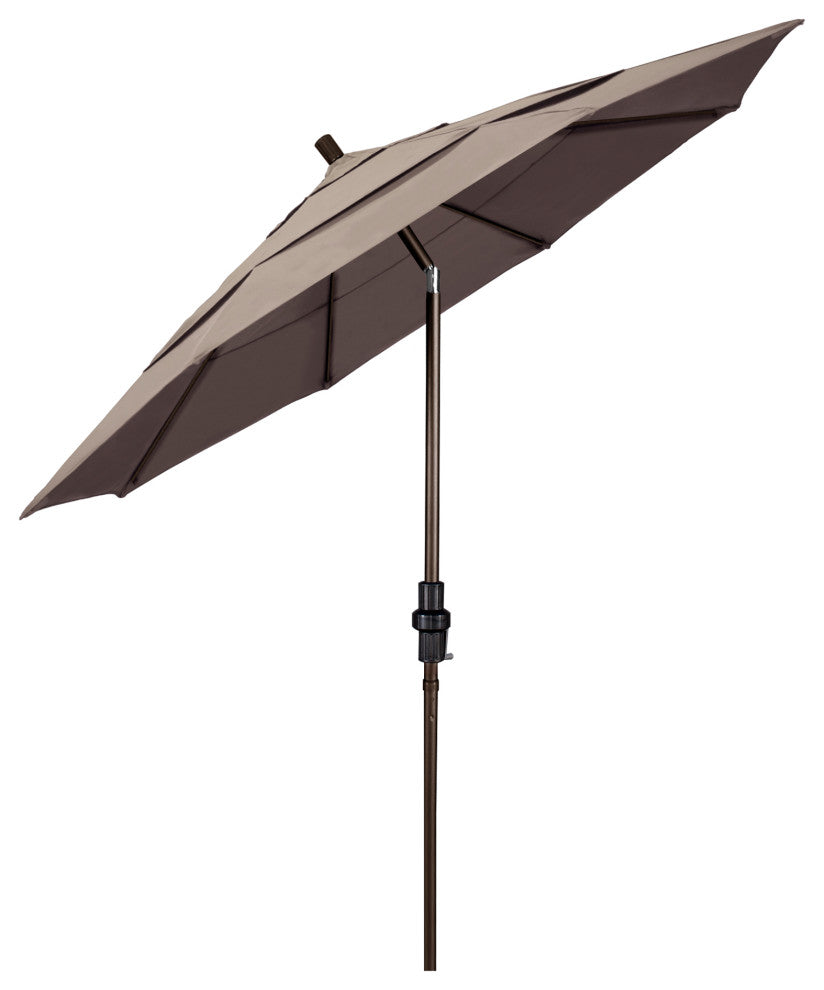 Fiberglass Umbrella Collar Tilt, Sunbrella, Taupe, 11'