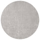 Haze Solid Low-Pile Light Gray 8' Round Area Rug