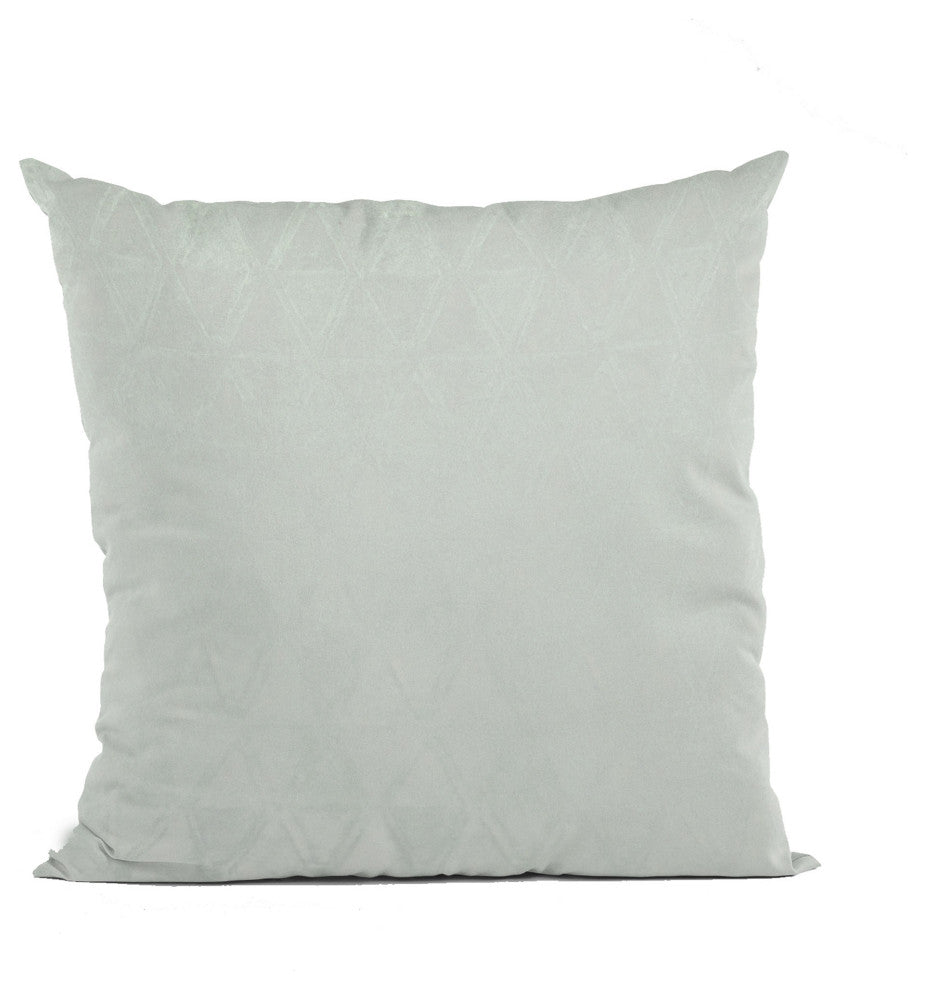 Silver Stars Velvet With Foil Printing Luxury Throw Pillow, Double sided 26"x26"