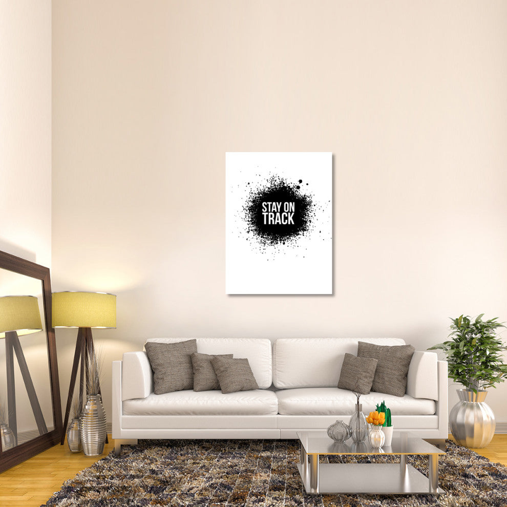 "Stay on Track Poster White" Fine Art Print