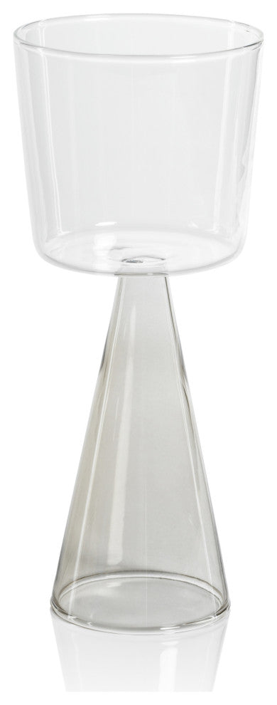 Viterbo Wine White Wine Glasses, Set of 4, Smoke