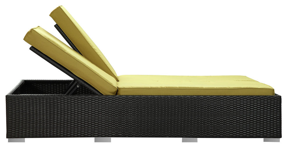 Evince Chaise in Espresso Peridot