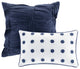Urban Habitat Brooklyn Pom-Pom 7-Piece Duvet Cover Set, Indigo Blue