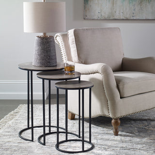 Uttermost Erik Metal Nesting Tables, 3-Piece Set