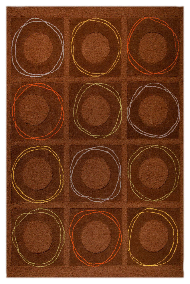 Circa Rug, Brown, 5''0"x7''0"