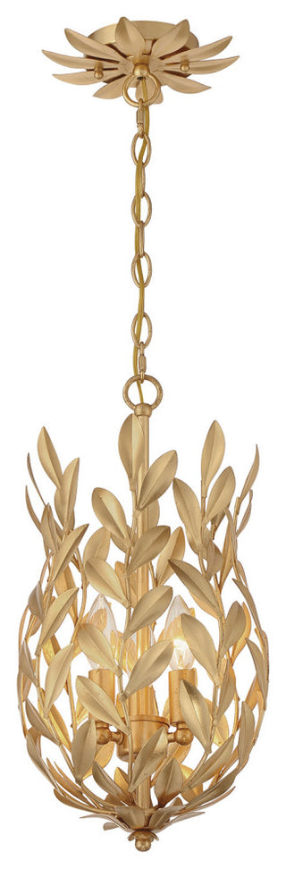 Crystorama Lighting Group 563 Broche 3 Light 10"W Taper Candle - Matte White