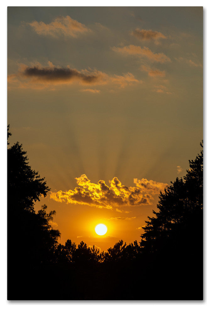 Kurt Shaffer 'September Sunset' Canvas Art, 24"x16"