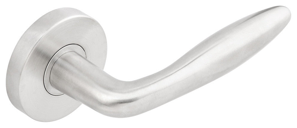 Summer Lever, Half Passage, Left Hand, Satin Stainless Steel, 2-3/8" Backset