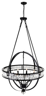 Arkansas 6 Light Chandelier With Black Finish