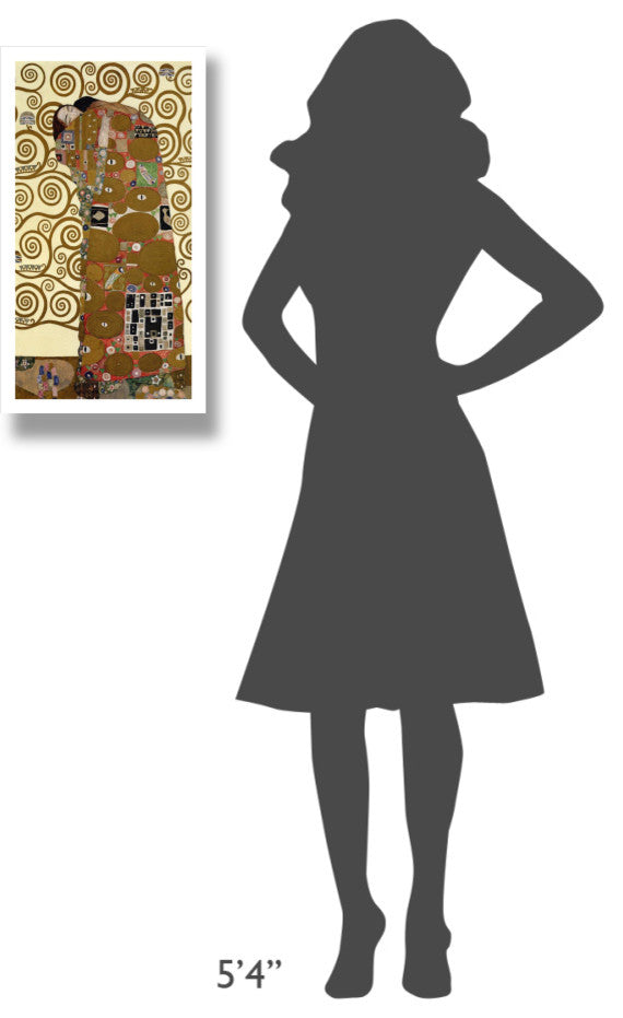 "The Stoclet Frieze (right)" Digital Paper Print by Gustav Klimt, 14"x26"
