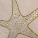 Pillow Covers 12" x 12" Pillowcase Beige Cotton Sea Creature-Gold Scaly Starfish