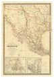 "Nouvelle Carte du Mexique, du Texas, 1840" Print by Adrien-Hubert Bruï¿½, 17"x24"