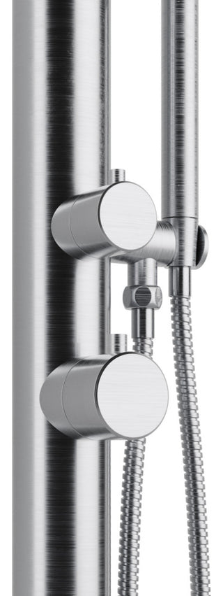 PULSE 1055-SSB Wave Outdoor Shower System In Brushed Stainless Steel