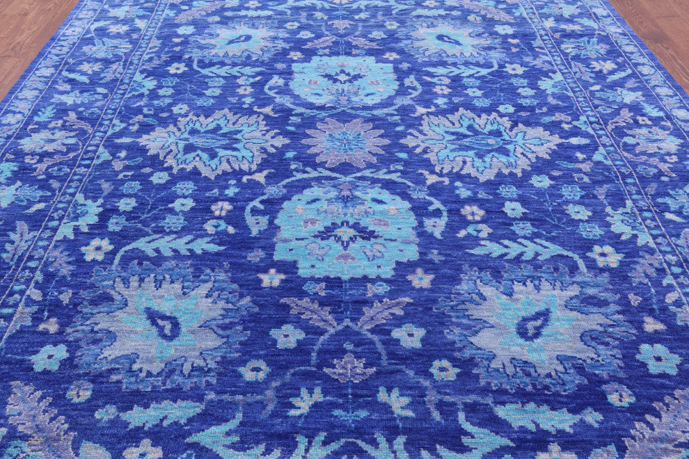 Turkish Oushak Handmade Wool Rug 8' 11" X 12' 1" - Q13315