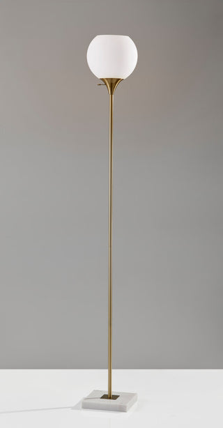 Fiona Torchiere- Antique Brass