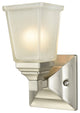 Thomas Lighting Sinclair 1 Light Bath In Brushed Nickel With Frosted Glass