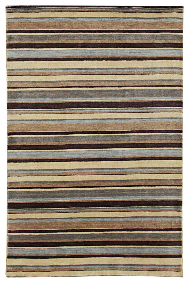 Multi-Colored Transitional Stripe Lori Toni Area Rug