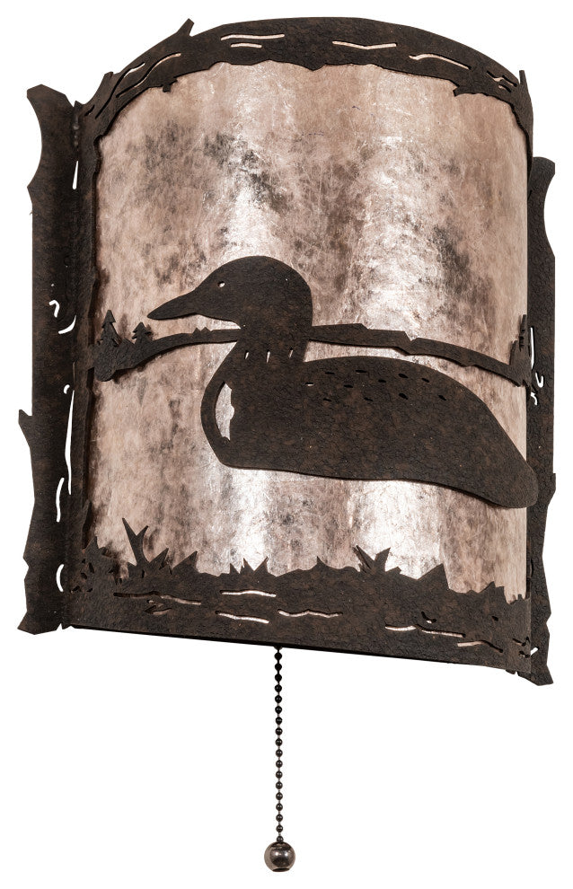 9 Wide Loon Left Wall Sconce