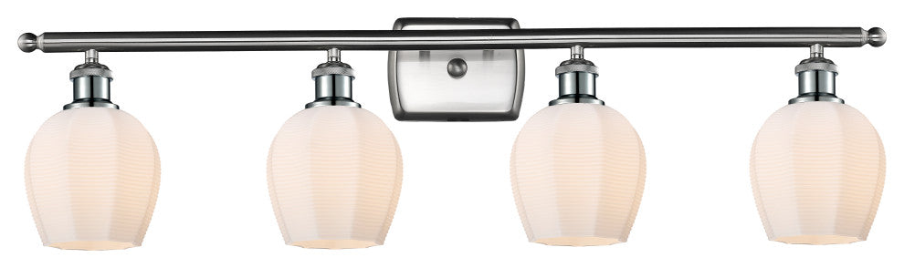 Innovations 516-4W-SN-G461-6 4 Light Bath Vanity Light, Brushed Satin Nickel