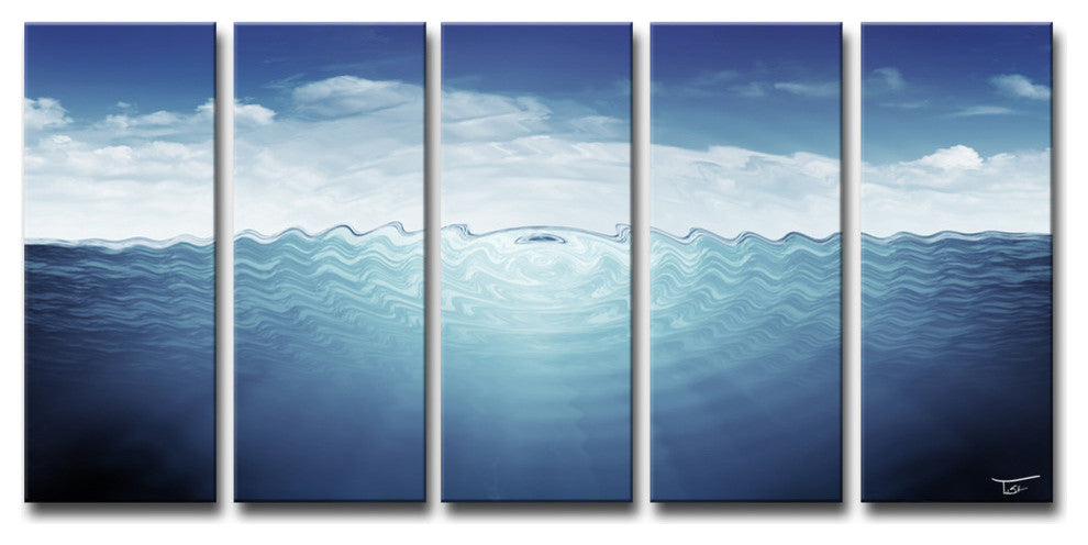 Ready2Hangart 'Aqueous Trance Xiii' By Tristan Scott Canvas Art, 5 Panels