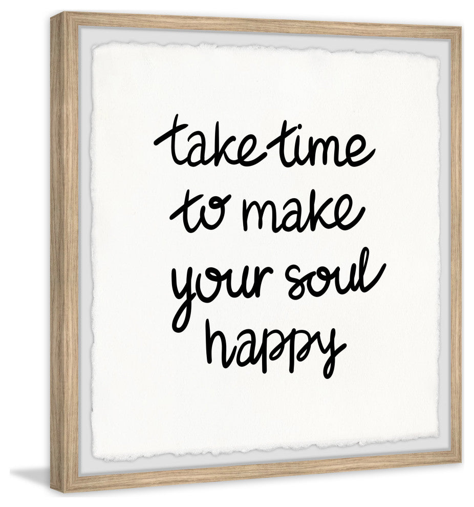 "Take Time" Framed Painting Print, 24x24