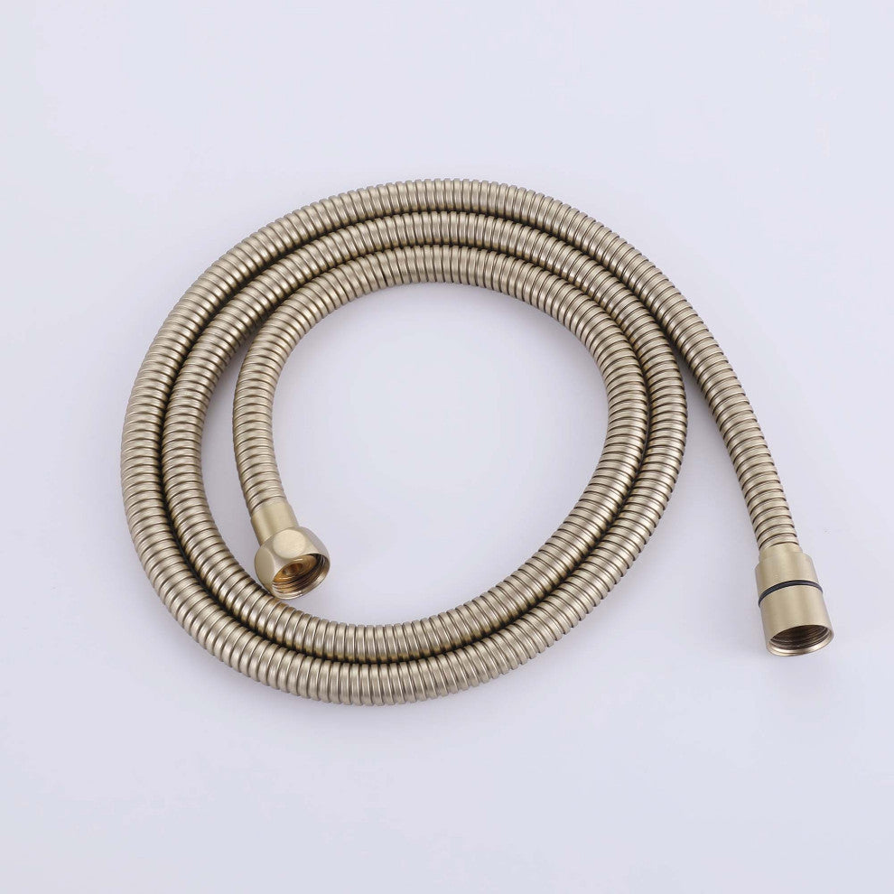 Floor Mounted Tub Spout With Handshower, Brushed Gold