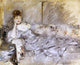 Berthe Morisot Young Woman in Grey Reclining, 20"x25" Wall Decal