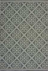 Oriental Weavers Marina Grey/ Ivory Geometric Indoor/Outdoor Rug 8'6"X13'
