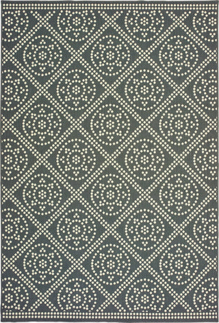Oriental Weavers Marina Grey/ Ivory Geometric Indoor/Outdoor Rug 8'6"X13'
