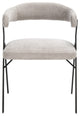 Safavieh Izzy Chenille Dining Chair Grey/Black