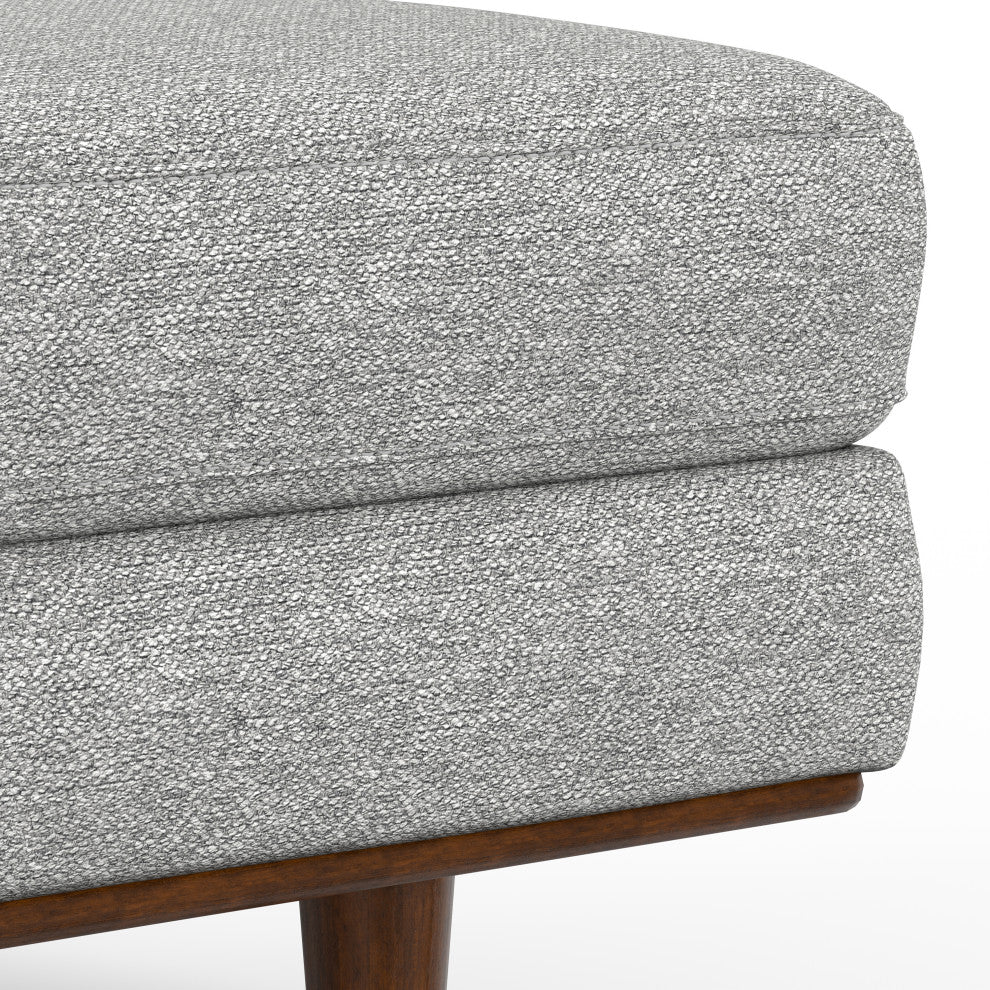 Morrison Ottoman, Mist Grey, 33"