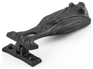 Black Cast Iron Bat Style Door Knocker 5" H x 2" W Renovators Supply