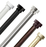 Bonnet 1" Curtain Rod, Light Gold, 28-48"