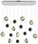 Salvador 40 in LED Integrated Polished Nickel Chandelier