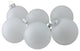 Ball Christmas Ornament Set, 3.25", Frosted