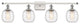 Innovations 516-4W-WPC-G1013 4-Light Bath Vanity Light, White, Polished Chrome