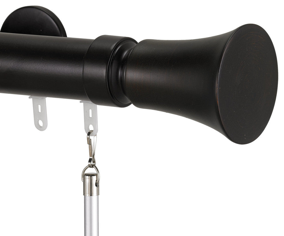 Deco Traverse Rod 2 With Tama 40 finial, Maroon, 48