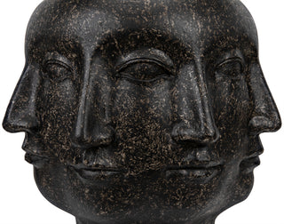 Multi-Face Stool, Black Fiber Cement