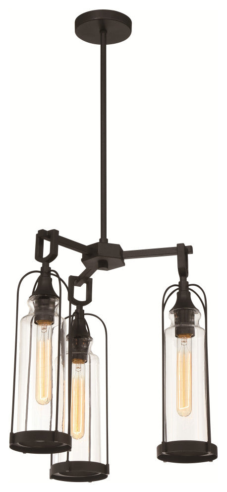 18" 3-Light Outdoor Chandelier