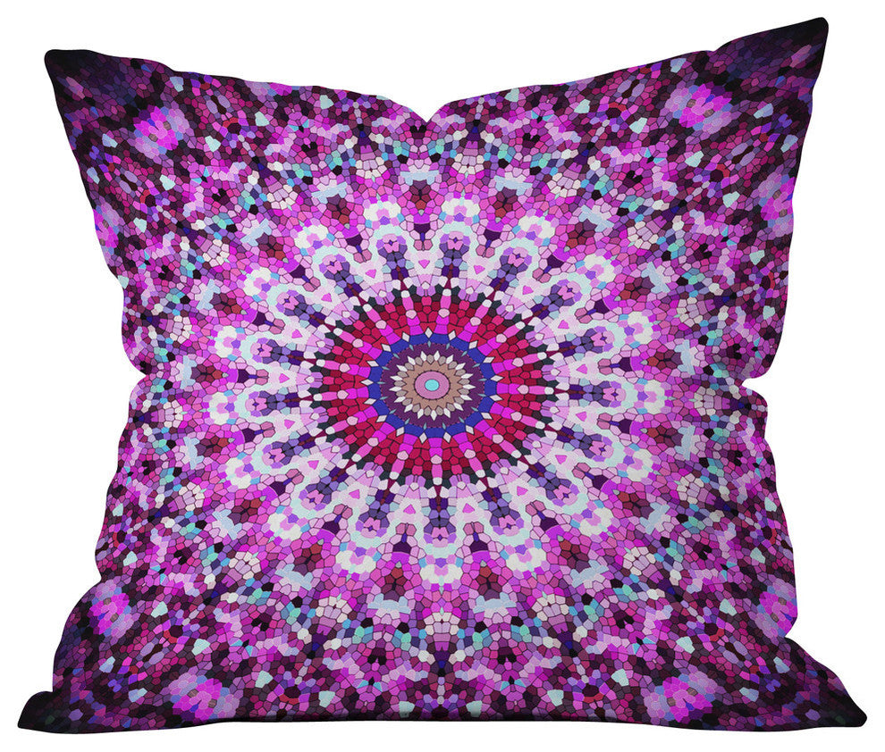 Deny Designs Monika Strigel Pink Arabesque Outdoor Throw Pillow