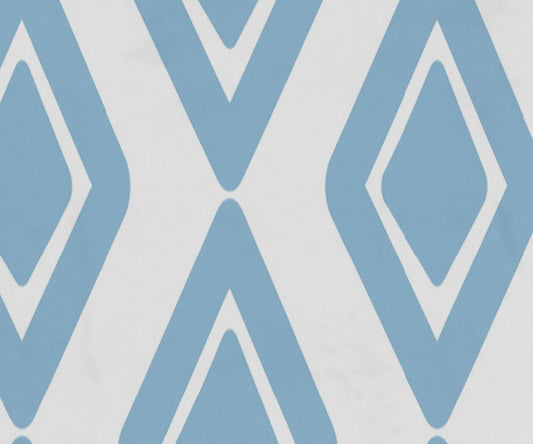 30x60" Diamond Jive 1, Geometric Print Beach Towel, Light Blue