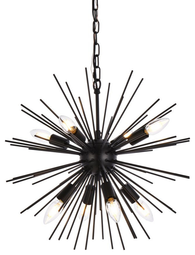 Tanner 8-Light Black Pendant