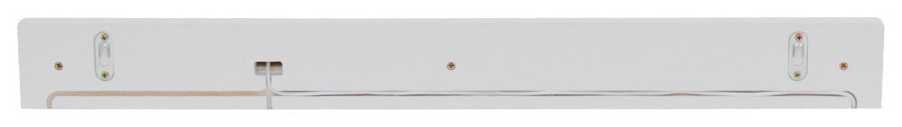 30" White Wireless Charging Shelf and Frameless Mirror Set